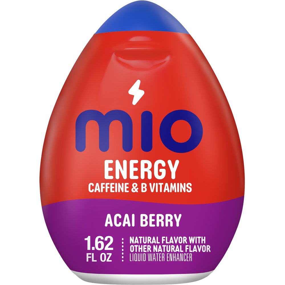 Mio Energy Acai Berry Storm bottle—bright flavor for a convenient energy boost.
