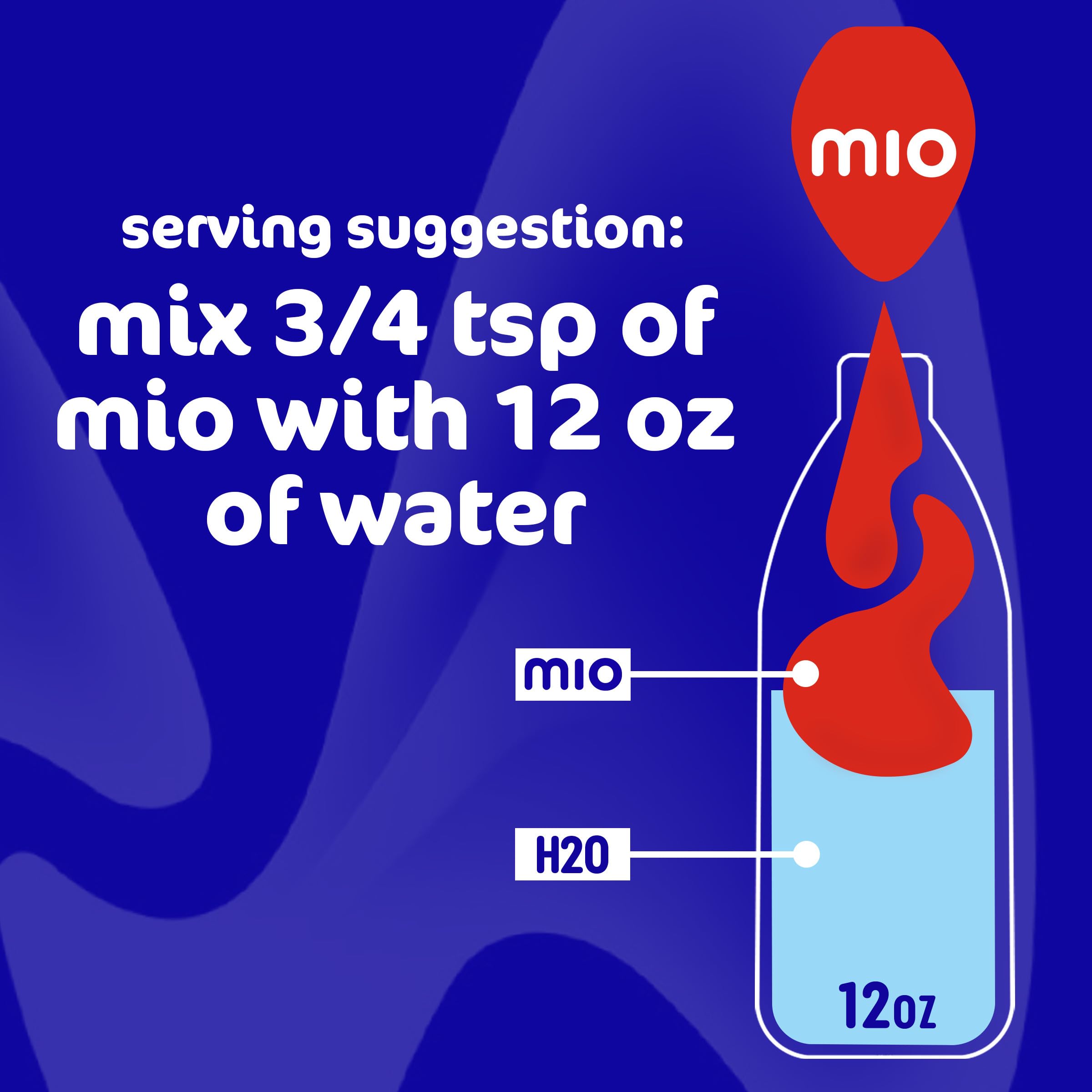 Mio Energy Black Cherry splash looks bright and flavorful