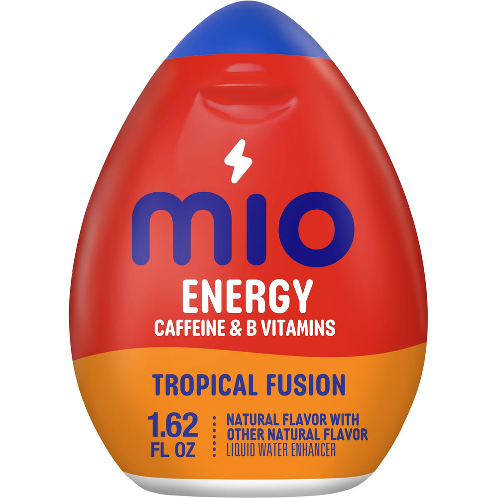 Mio Energy Tropical Fusion bottle—bold flavor to elevate water during workouts.