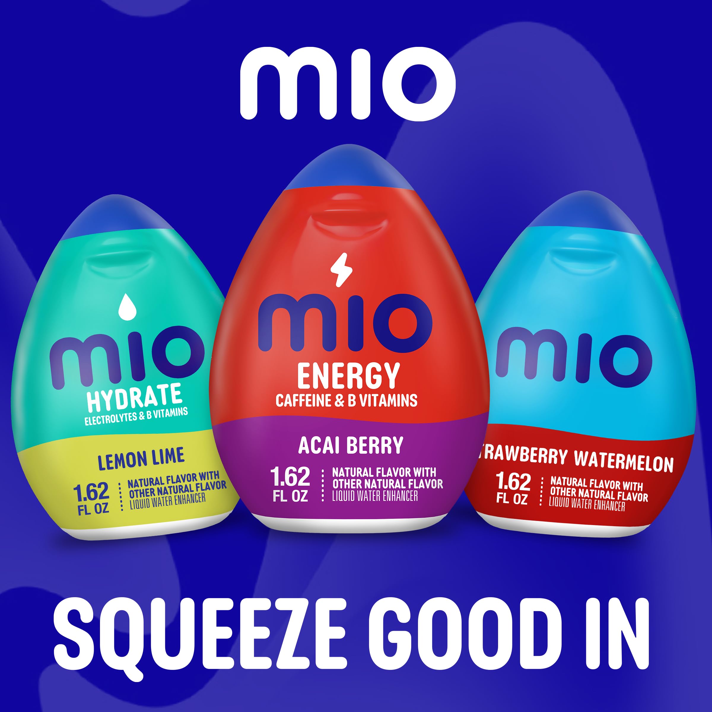 Mio Energy bottle beside workout gear—hydrate while staying focused during activity.