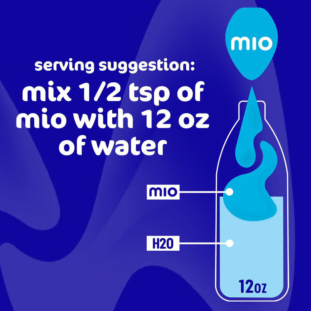 Mio Strawberry Watermelon label close-up with fruity visuals