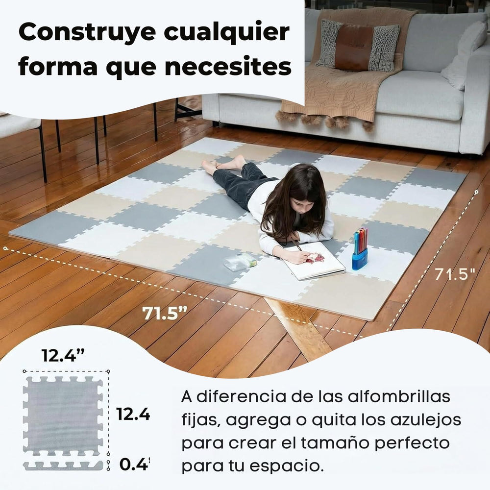 MioTetto baby floor mat suits nurseries, playrooms, and living spaces.