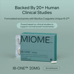 MIOME IB-ONE bottle pour showing convenient dosing for busy days
