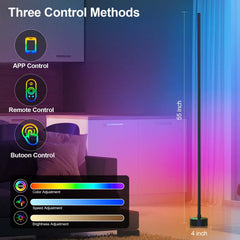 Miortior RGB LED lamp with 16 million colors for mood lighting and decor