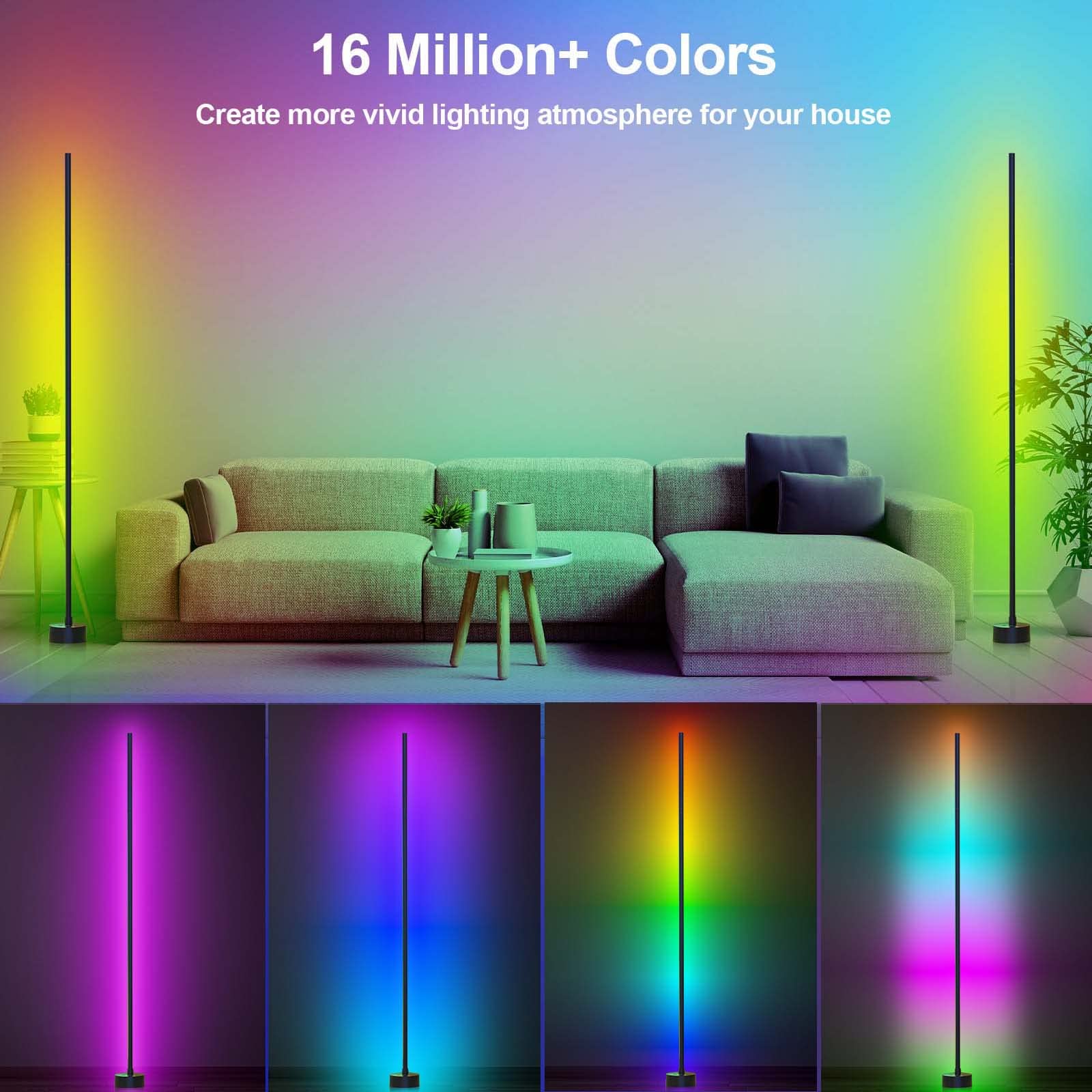 Miortior lamp with app and remote control for easy color and brightness adjustments