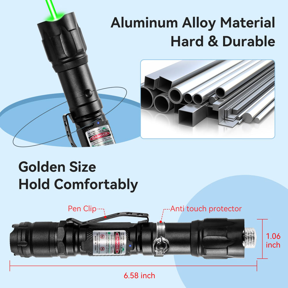 MIPREZT durable aluminum alloy body with non-slip grip.