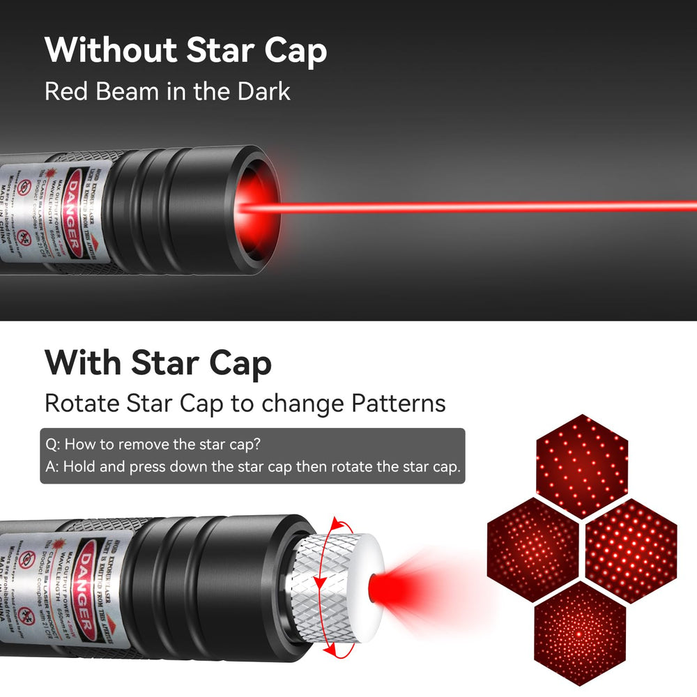MIPREZT long-distance laser beam provides a bright red line for clear presentations.