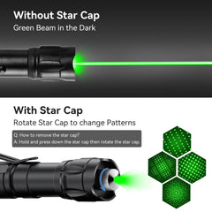 MIPREZT Professional green laser pointer in use demonstrates long-range visibility on screens.