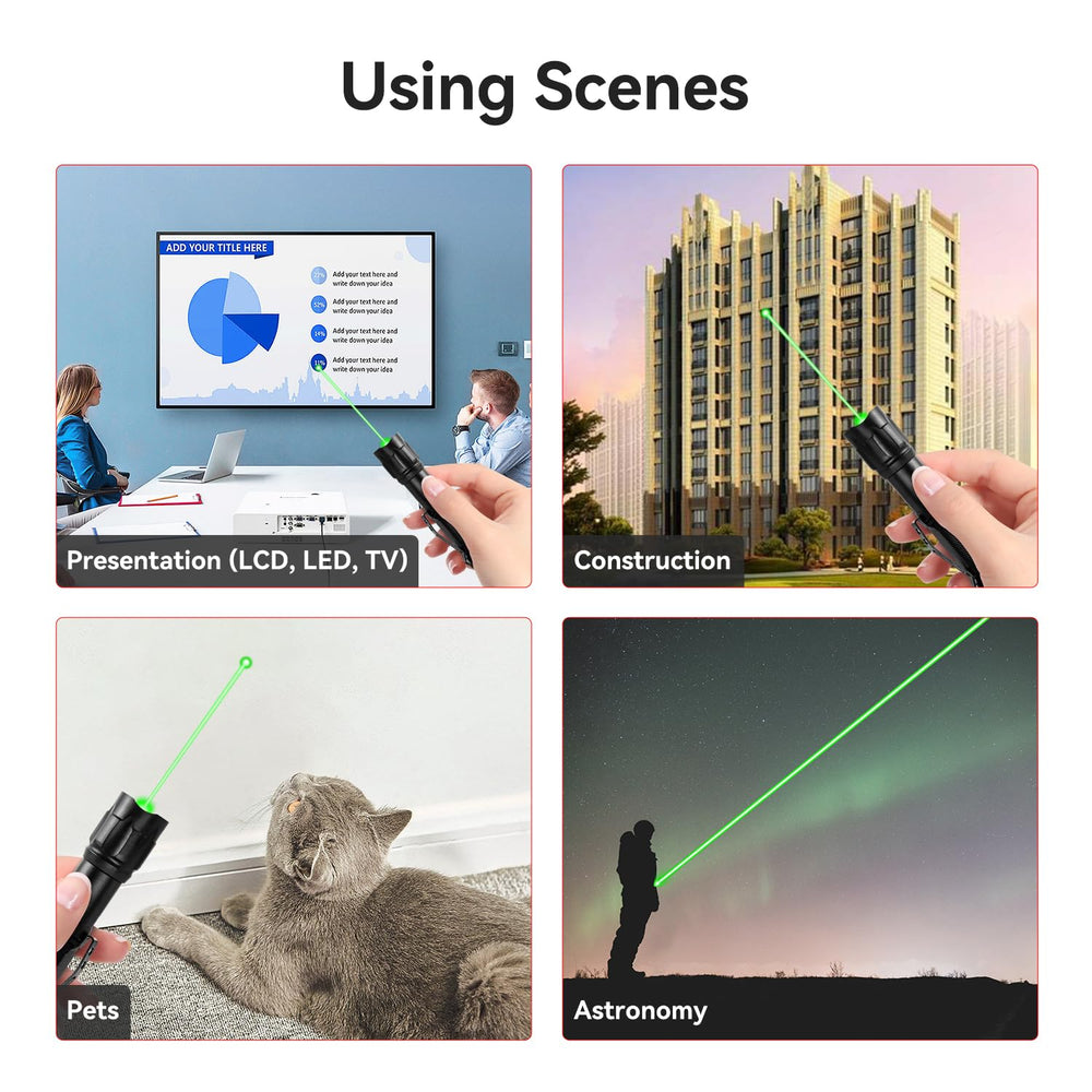 MIPREZT Professional green laser pointer tactical design emphasizes grip and durability.