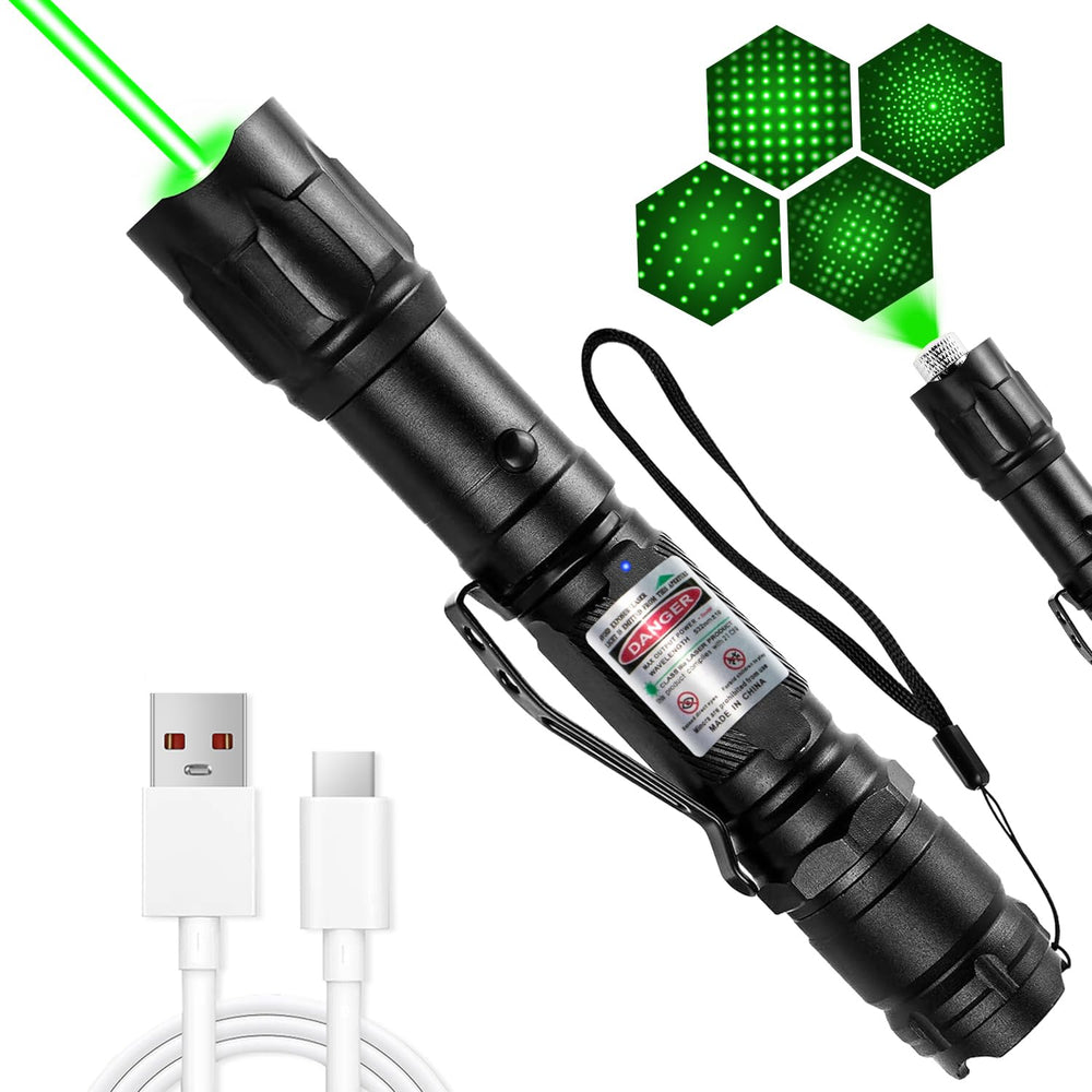 MIPREZT Professional green laser pointer front view for precise long-range pointing.