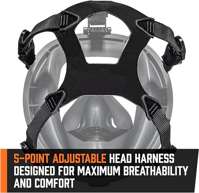 MIRA Safety CM-I01 40mm NATO filter compatibility enables easy replacements.
