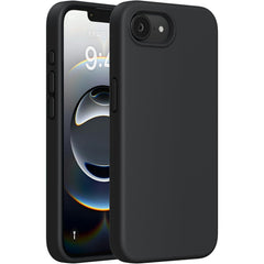 Miracase iPhone 16e/17e case front view with smooth liquid silicone for grip