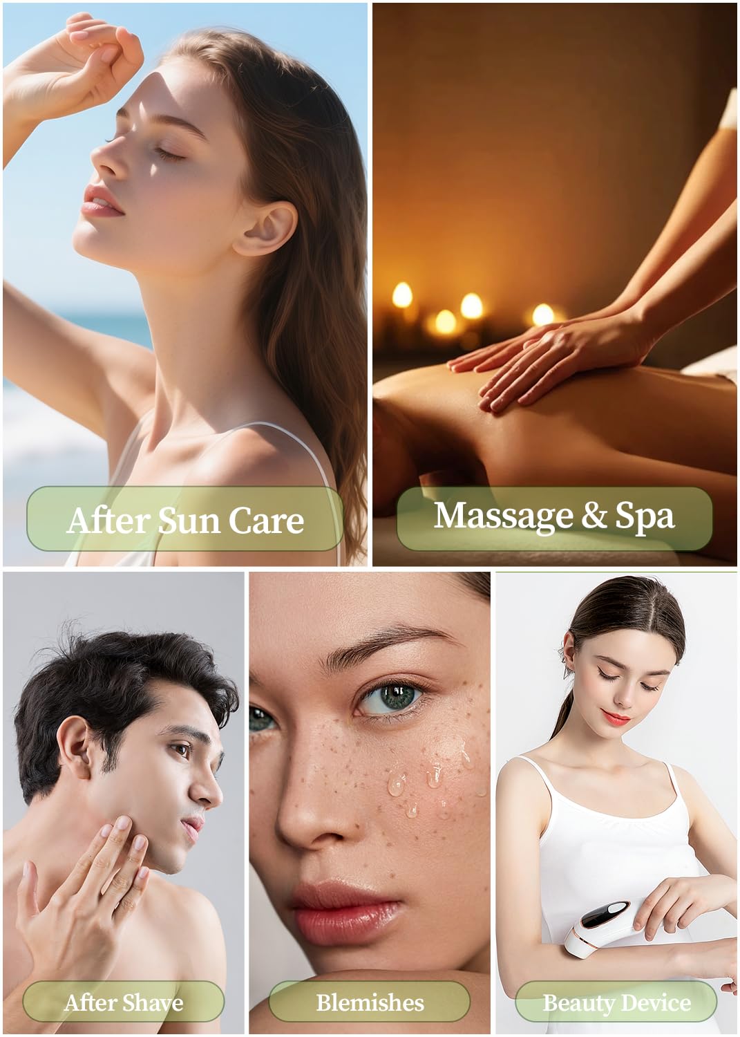 MIRACLAIR Aloe Vera Gel fragrance-free formula for sensitive skin.
