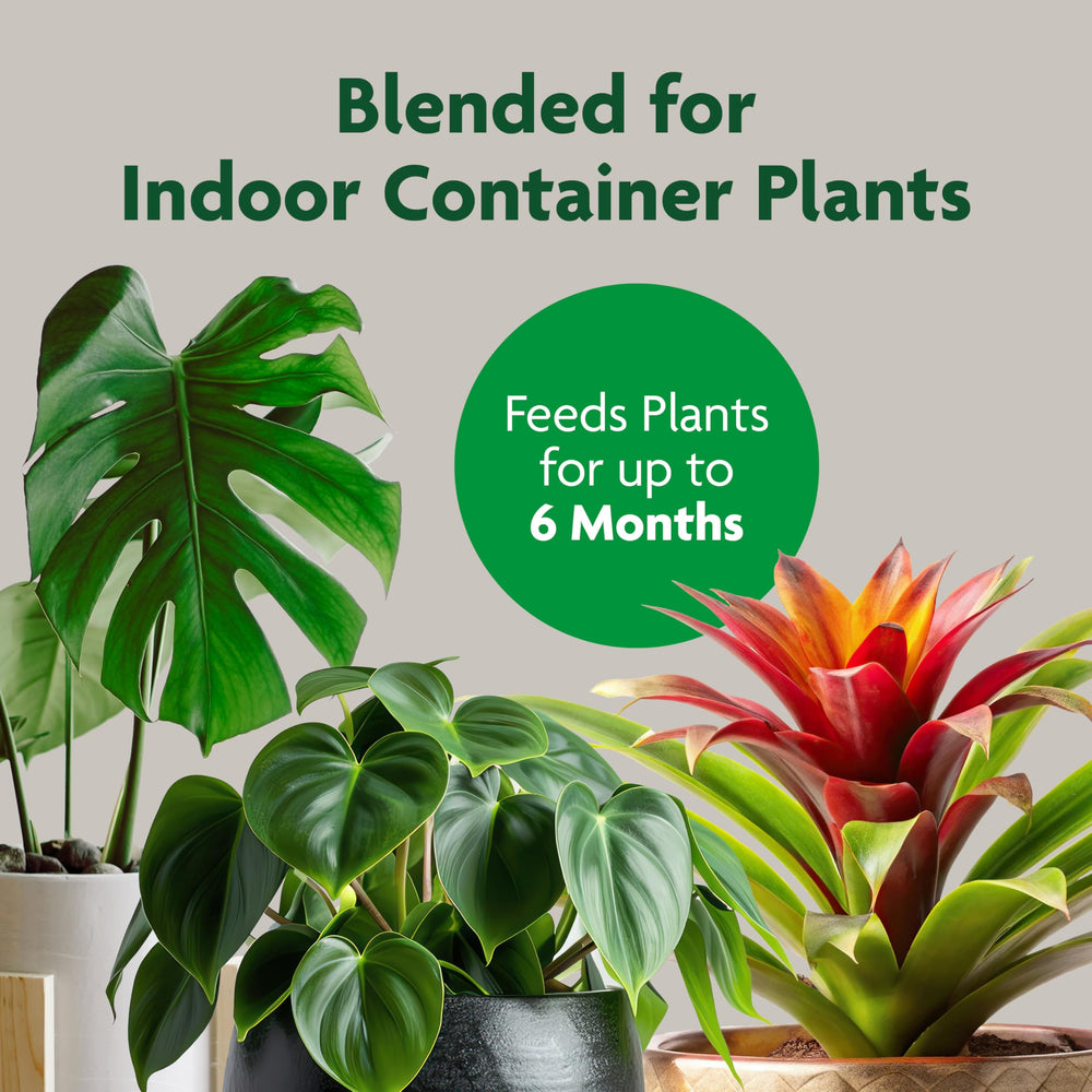 Miracle-Gro Indoor Potting Mix label detail highlights no compost or bark