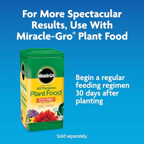 Miracle-Gro Moisture Control potting mix ready for easy setup in pots.