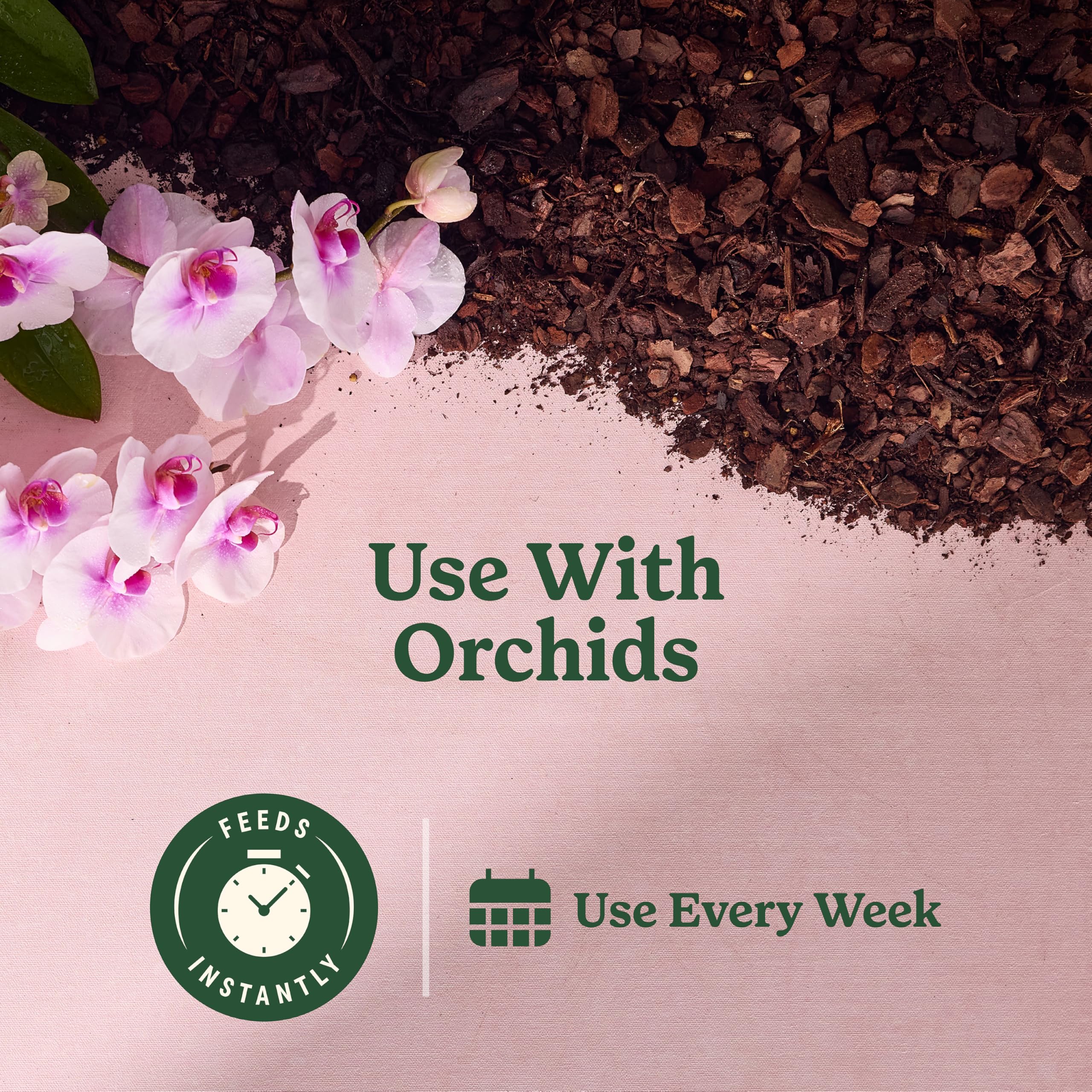Miracle-Gro Orchid leaves mist close-up for even coverage