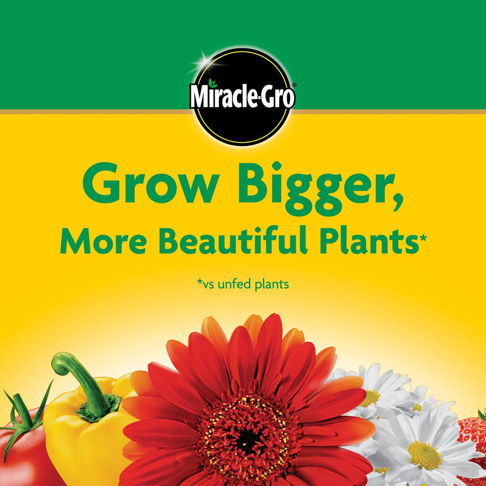 Miracle-Gro outdoor feeding supports vibrant garden beds