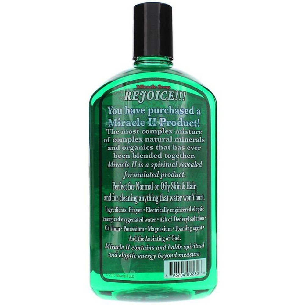 Miracle II Regular Soap close-up shows rich lather and gentle cleansing.