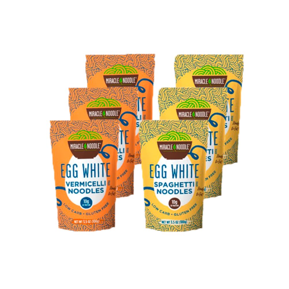 Miracle Noodle egg white vermicelli pack—light, low-carb everyday pasta.