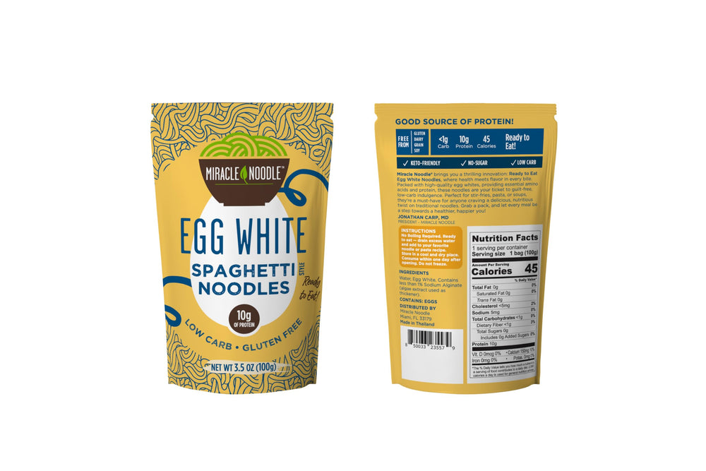 Miracle Noodle ready-to-eat pack—six 3.5 oz bags for meals.