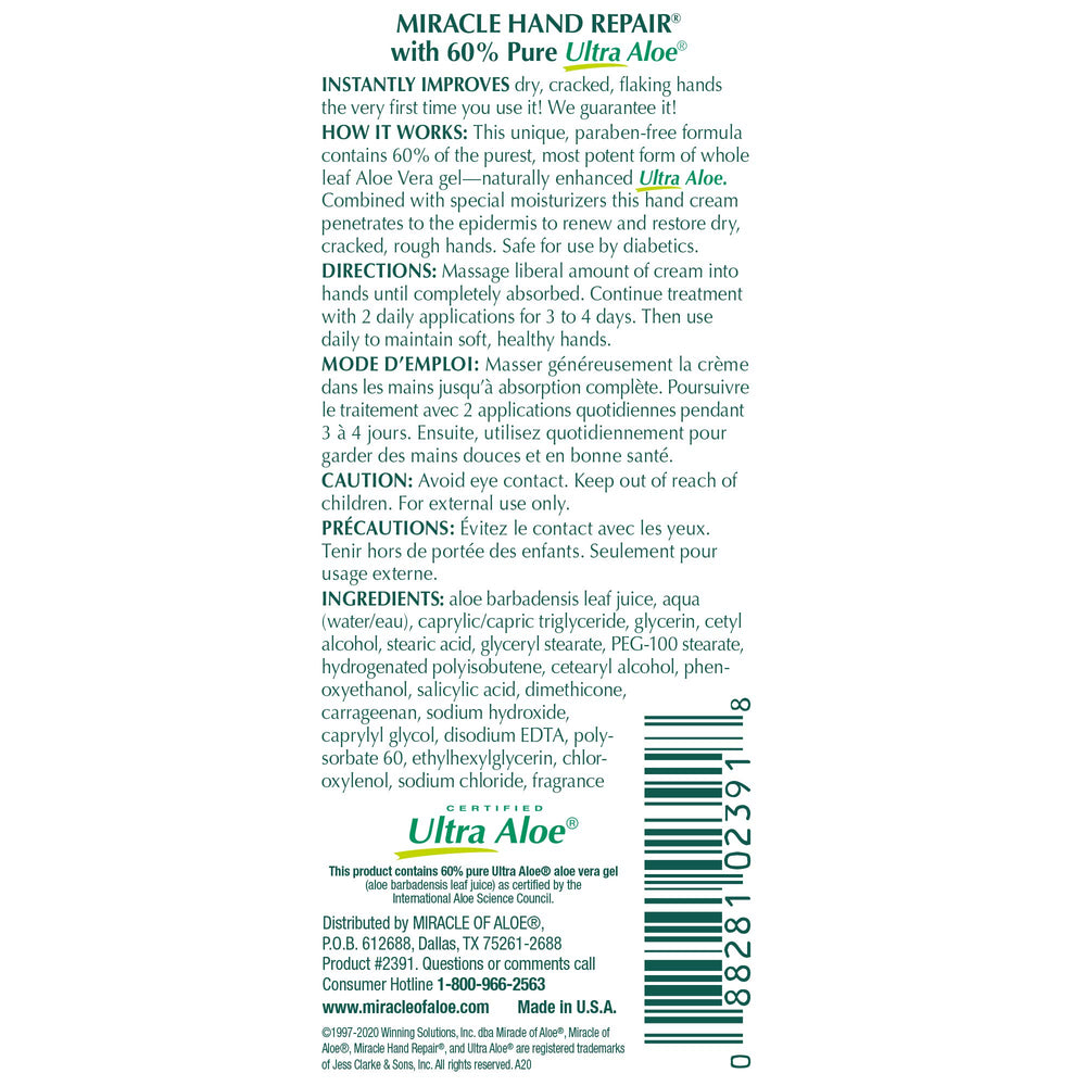 Miracle of Aloe travel-size bottle fits purses and bags.