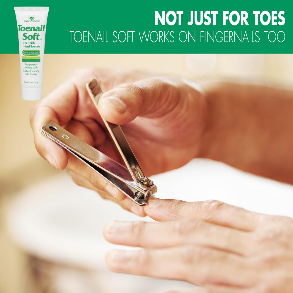 Miracle of Aloe pedicure-ready nails for salon-quality at-home results.
