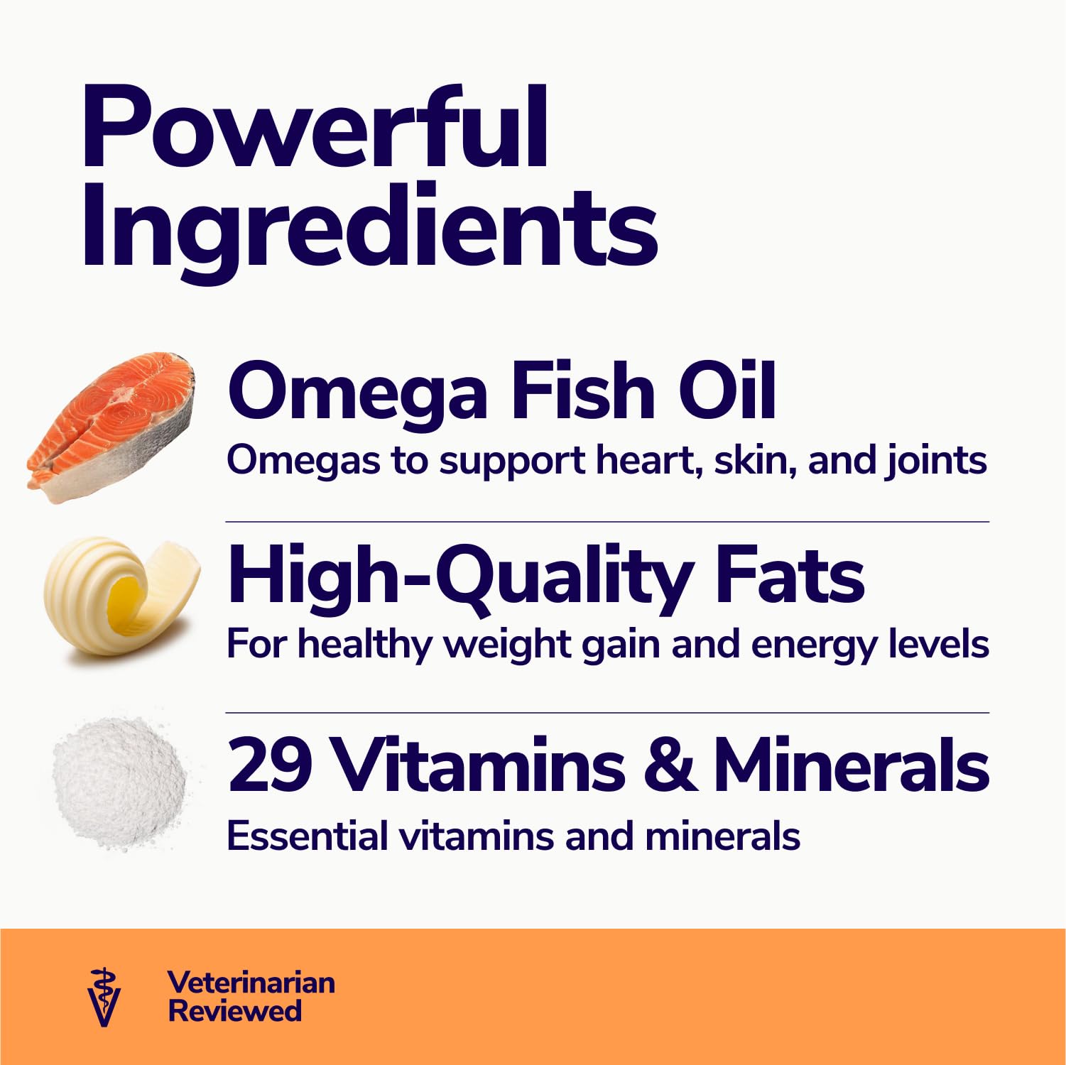 Miracle Vet weight gainer easy mixing into pet food or water for daily use