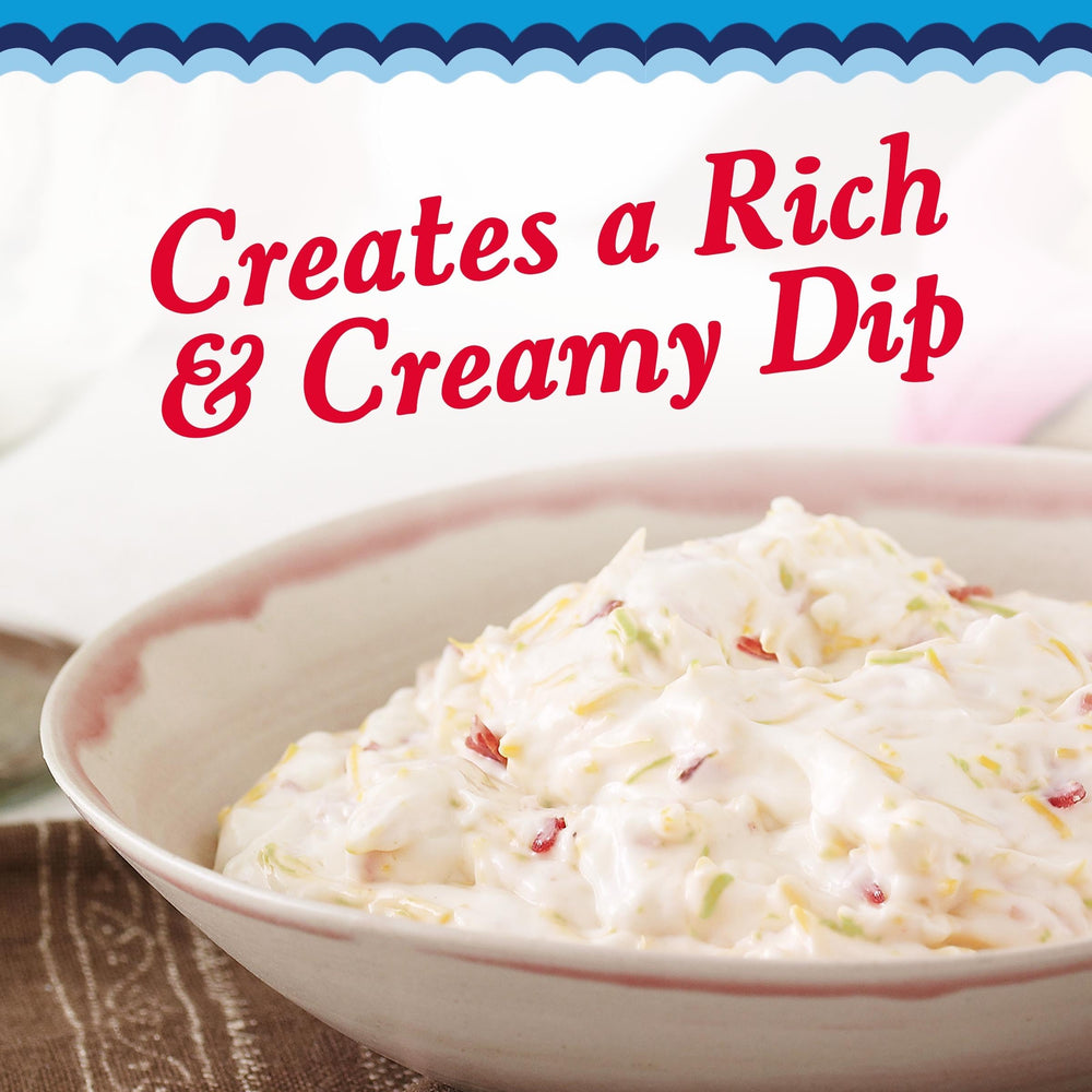 Miracle Whip Light dressing dip-ready appearance for vegetables and chips.