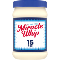 Miracle Whip Original Dressing jar front showing tangy mayo-like profile for sandwiches
