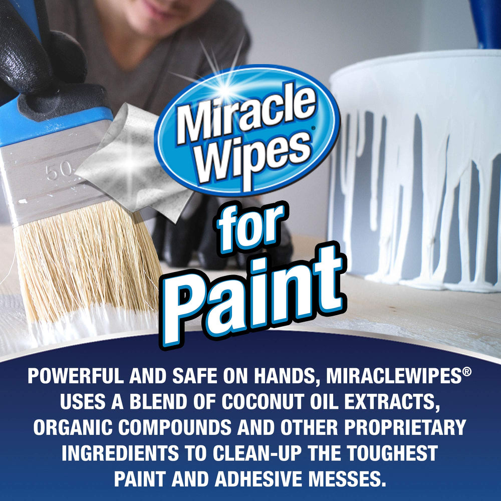 MiracleWipes glycerin formula protects skin during cleaning sessions.