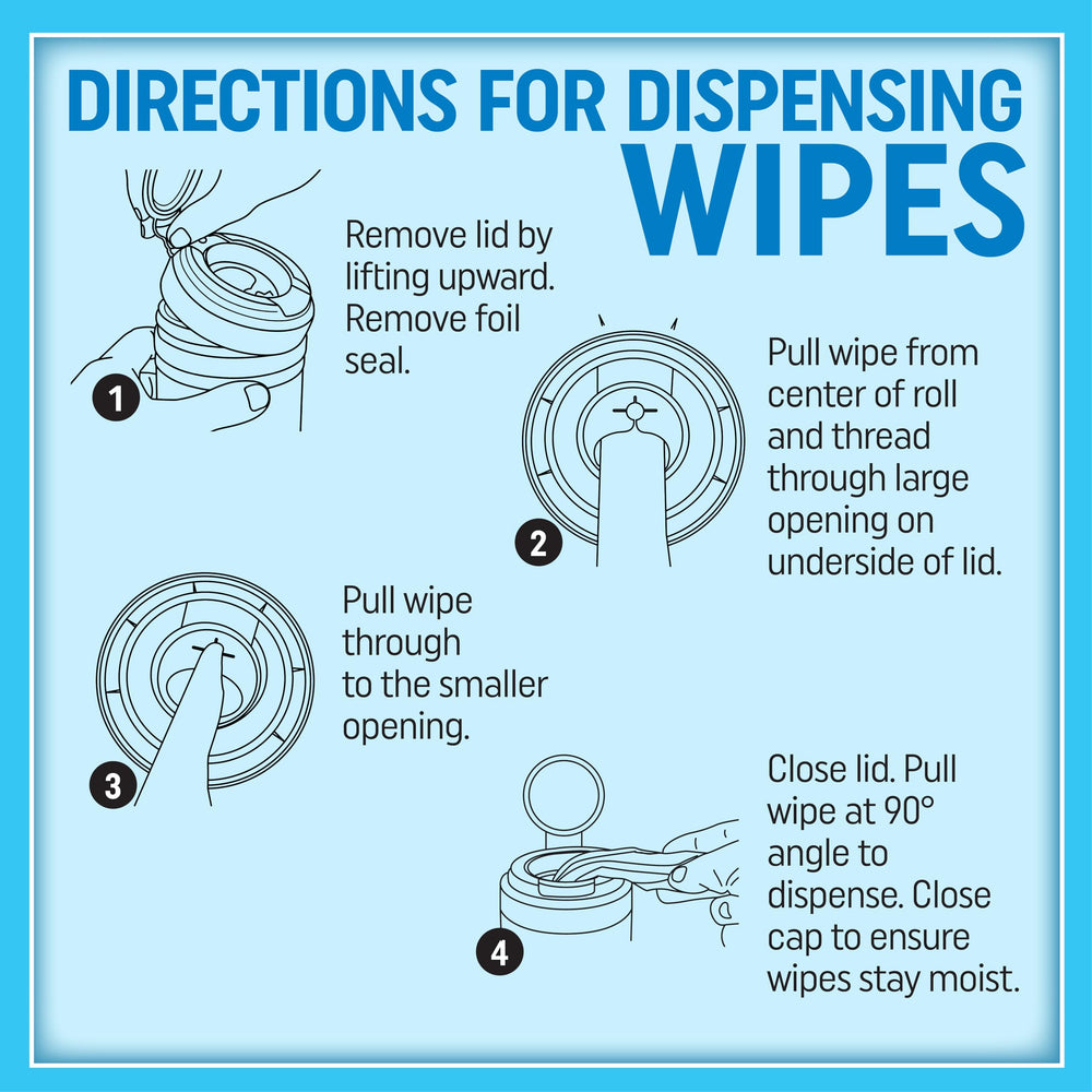MiracleWipes Heavy Duty Cleaning wipe open shows ready-to-use convenience