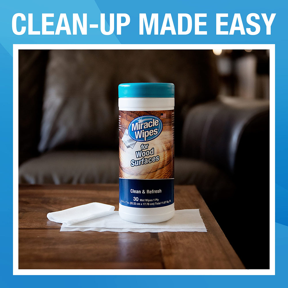 MiracleWipes made-in-usa 30-count pack for convenience.