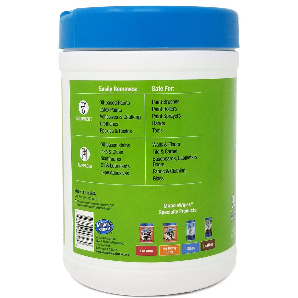 MiracleWipes 12x6 inch wipe offers versatile, convenient cleaning.