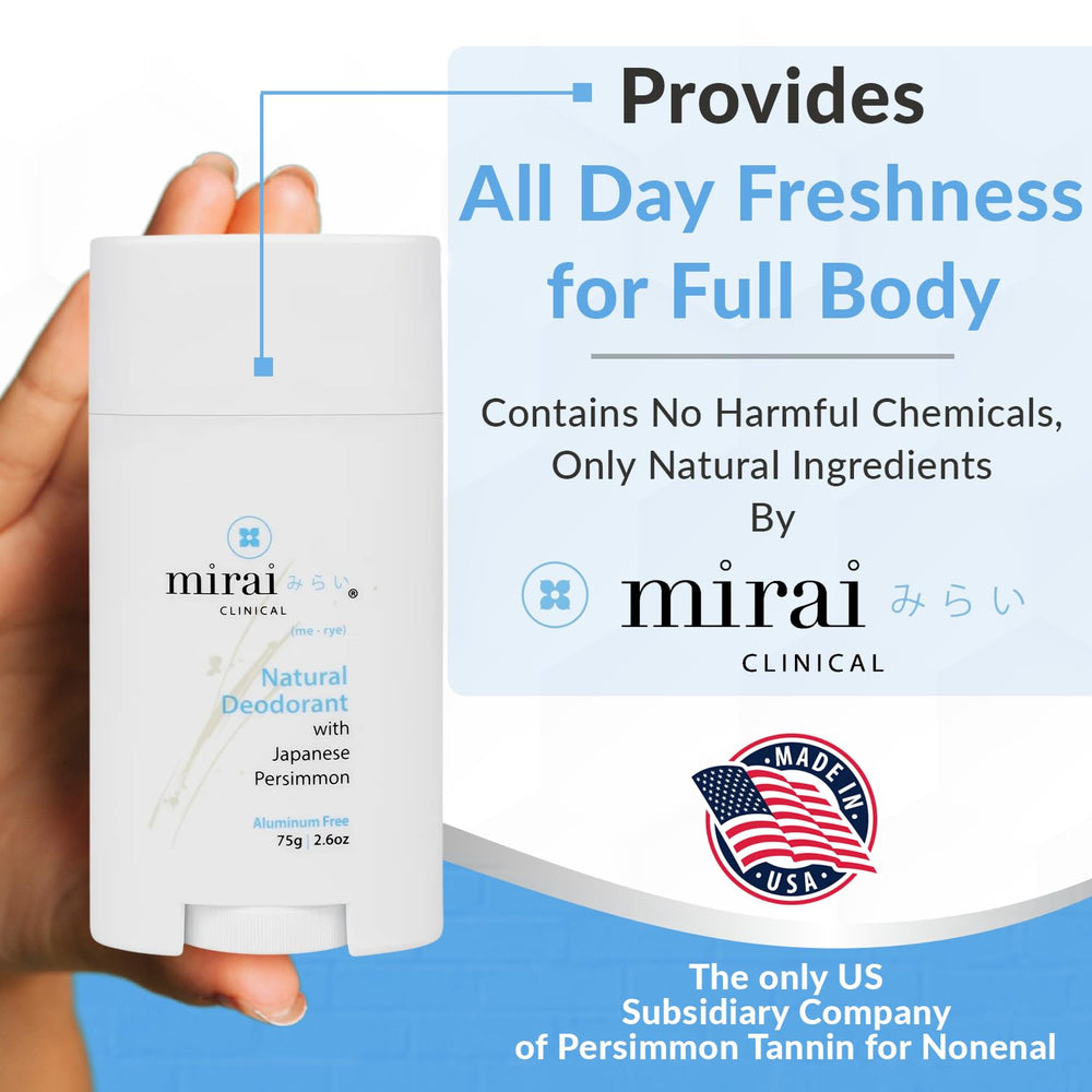 Mirai Clinical fragrance-free cruelty-free deodorant for sensitive skin