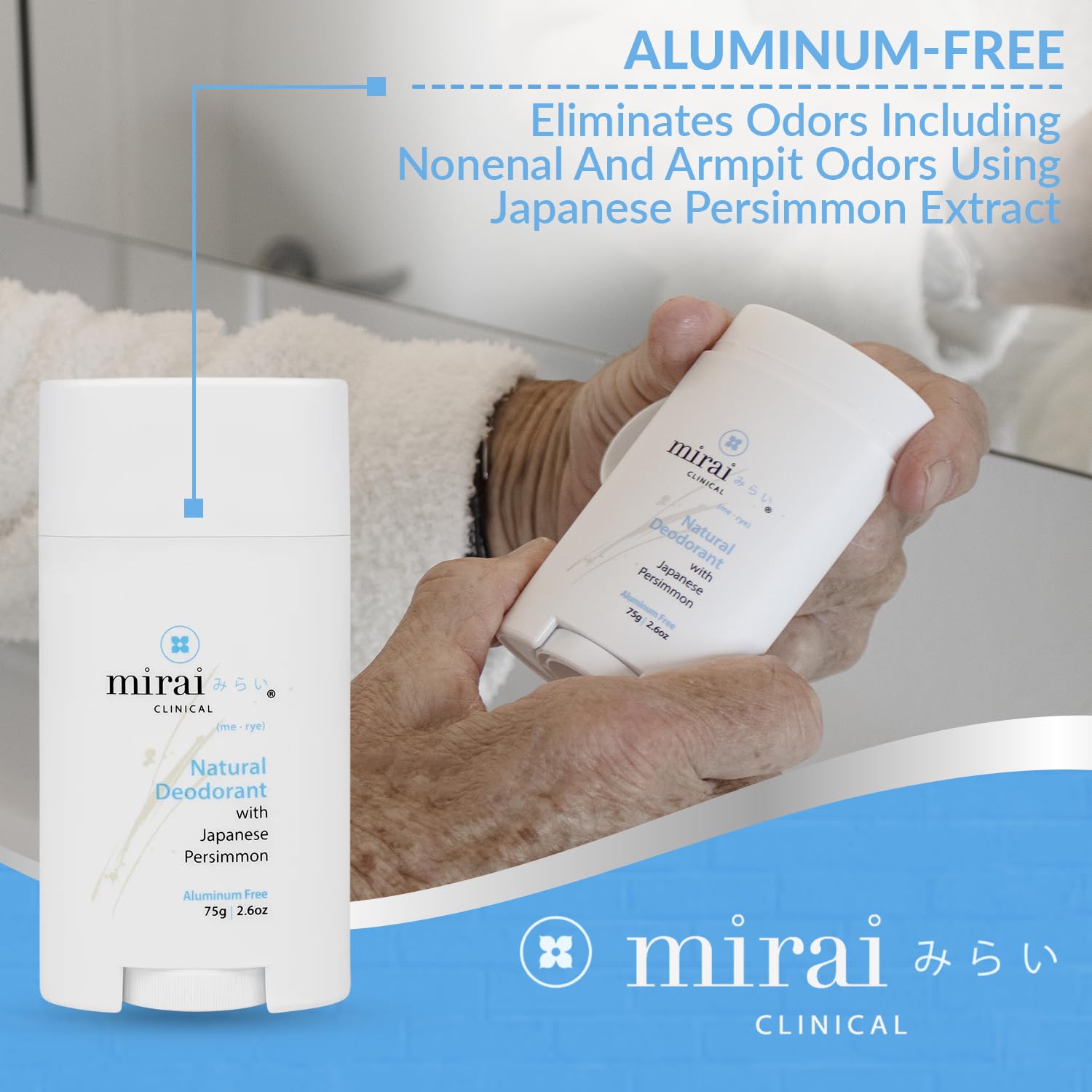 Mirai Clinical full-body use deodorant for odor control