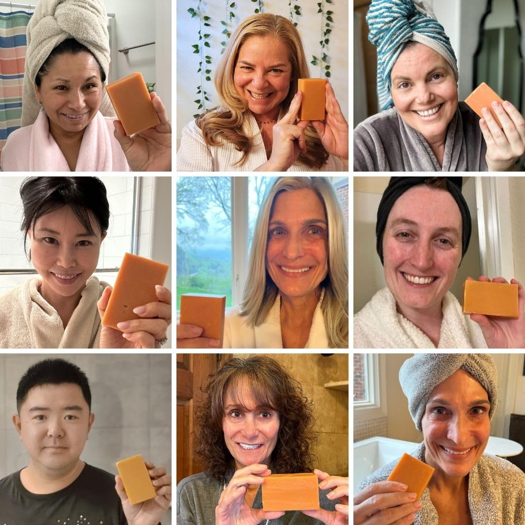 Mirai Persimmon Soap Bar nonenal-odor-control badge on packaging.