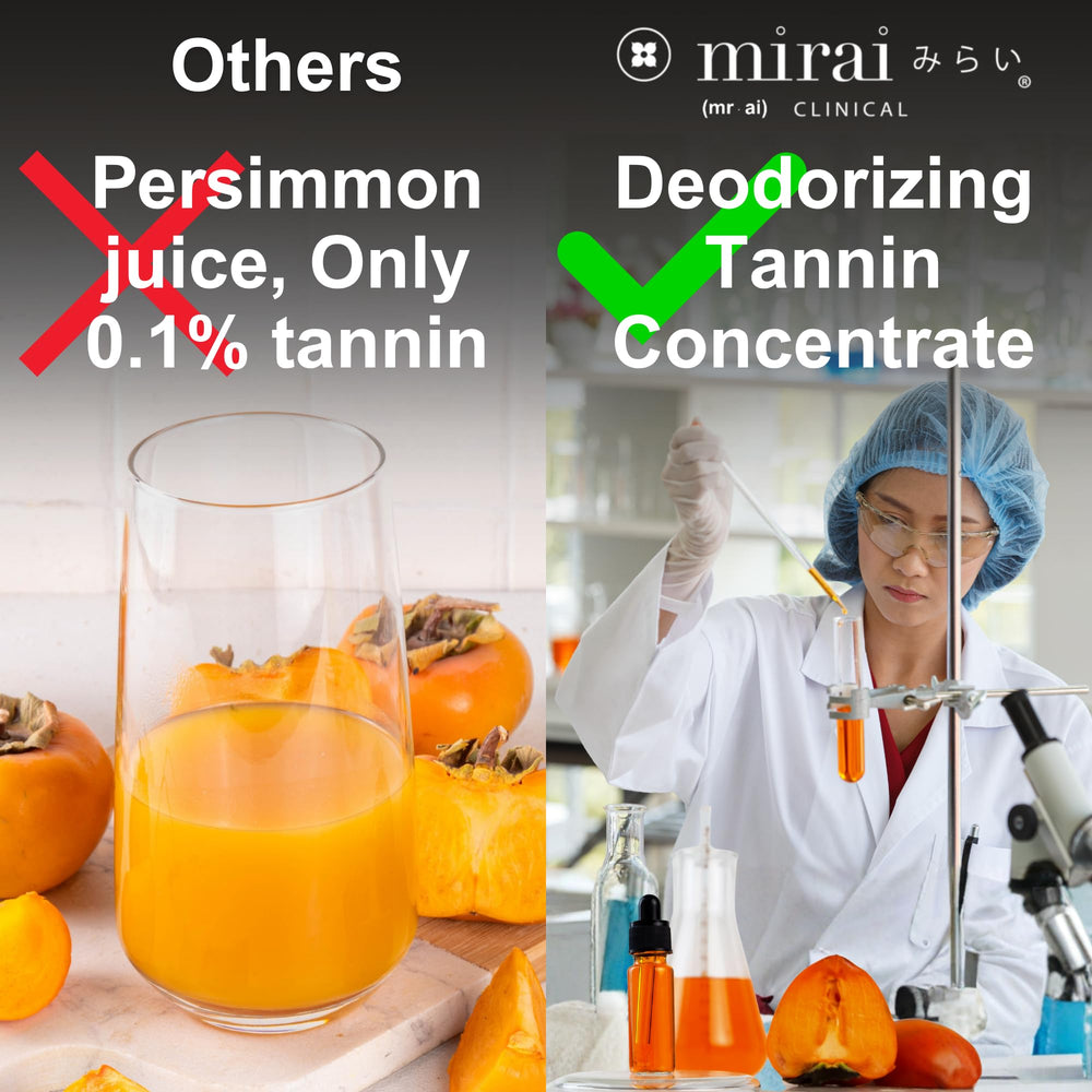 Mirai Persimmon Soap bar in hand for on-the-go cleansing and confidence.