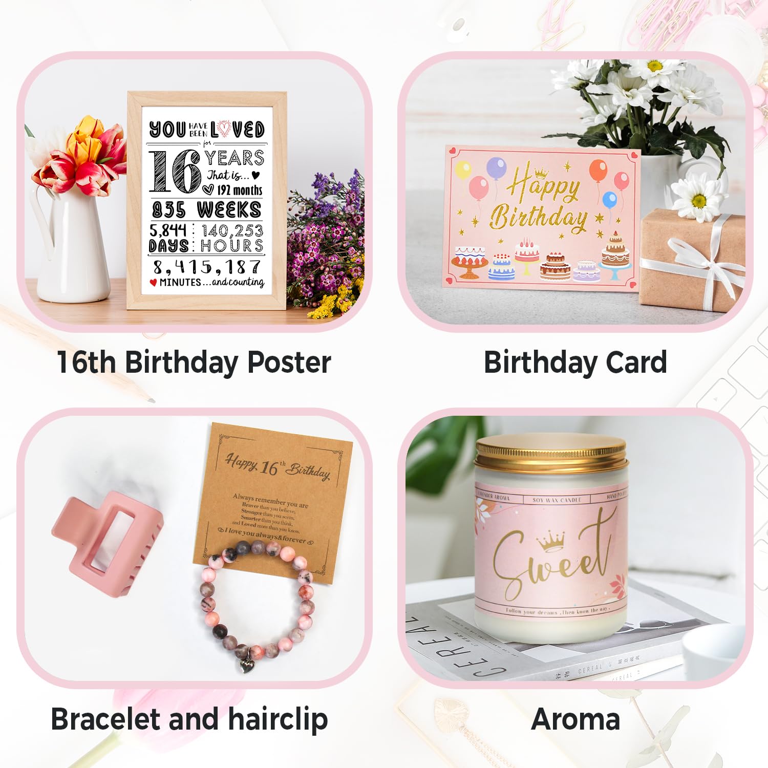 Mirasphere pink cosmetic bag displays an inspirational message for daily motivation