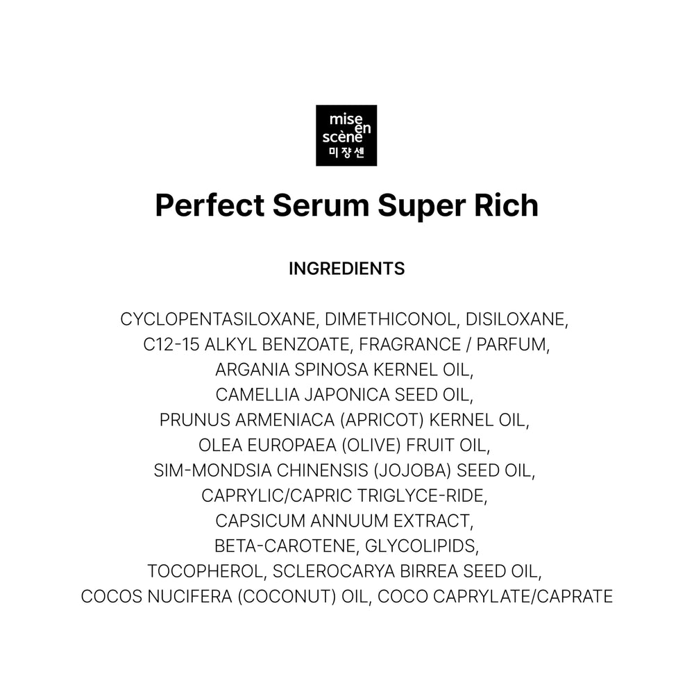 Mise En Scene repair effect on damaged hair visual.