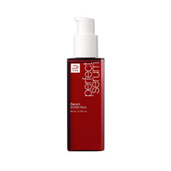 Mise En Scene Perfect Serum bottle with argan oil for deep hydration.