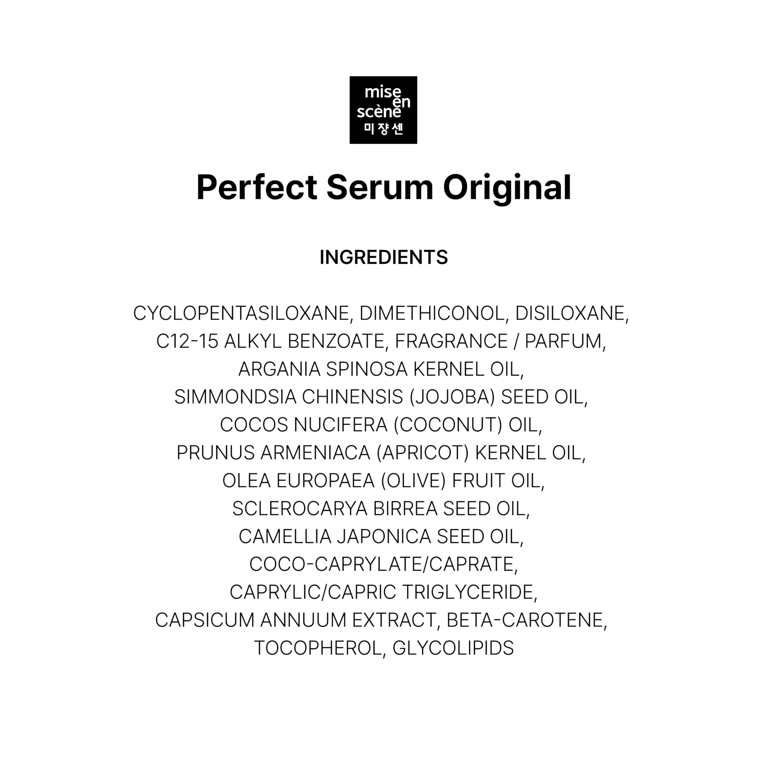 Mise En Scene Perfect Serum Original daily routine idea for consistent care.