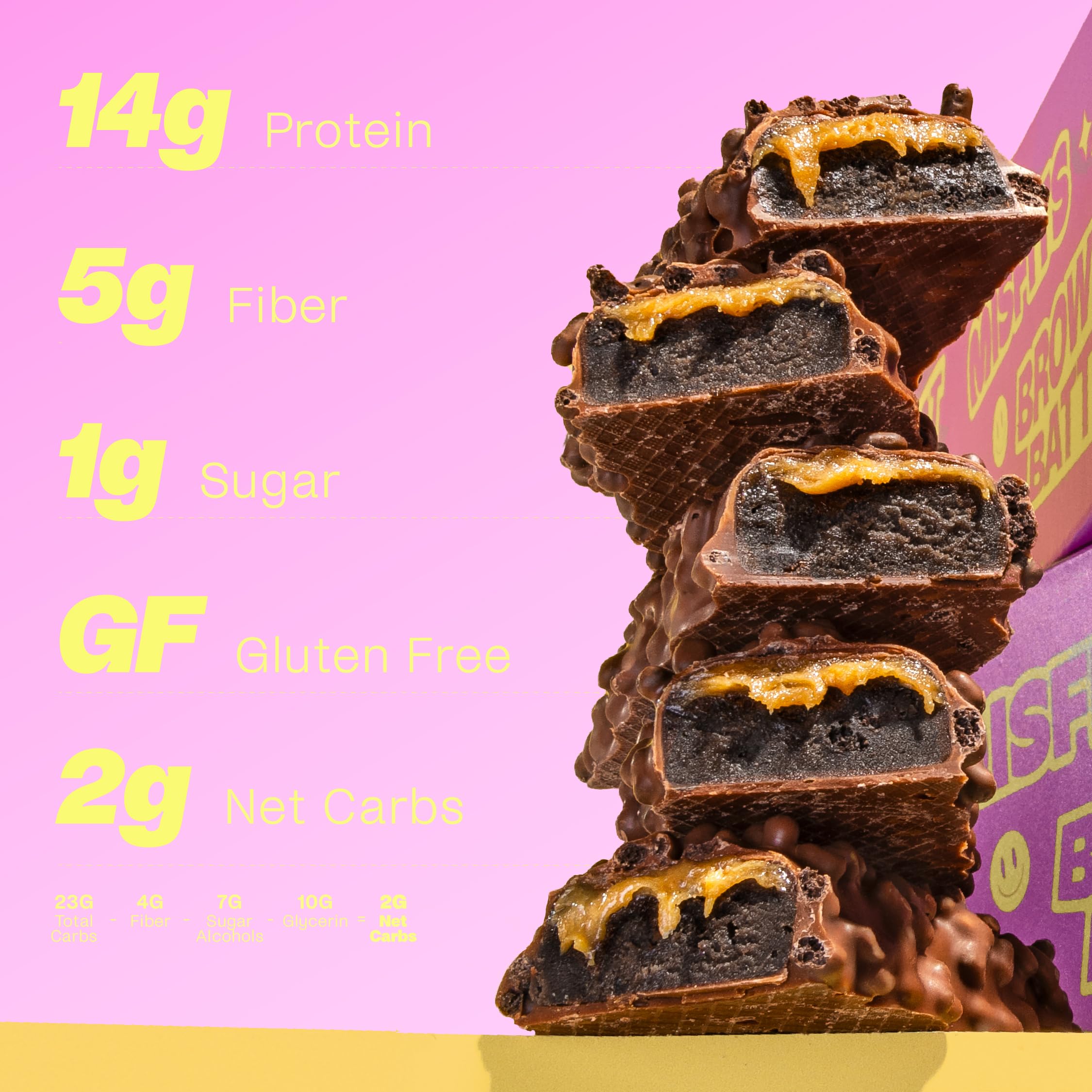Misfits bar with cocoa crisps for crunchy protein fueling