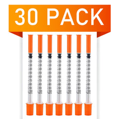 Misisulin individually packaged syringes ensure clean storage and easy counting.