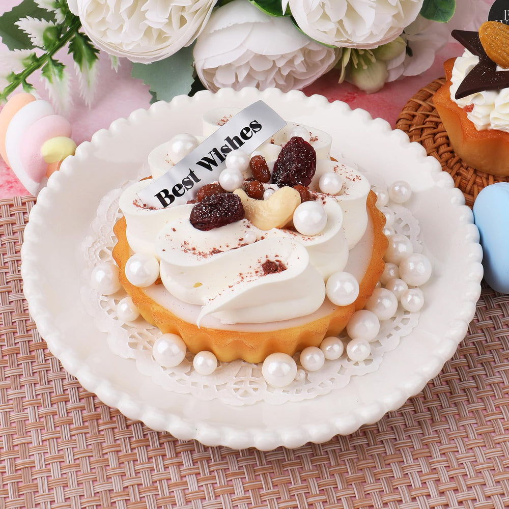 Miss Doozy White Pearl Sprinkles 4mm jar enhances macarons and cookies with gloss
