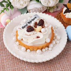 Miss Doozy White Pearl Sprinkles 4mm jar enhances macarons and cookies with gloss