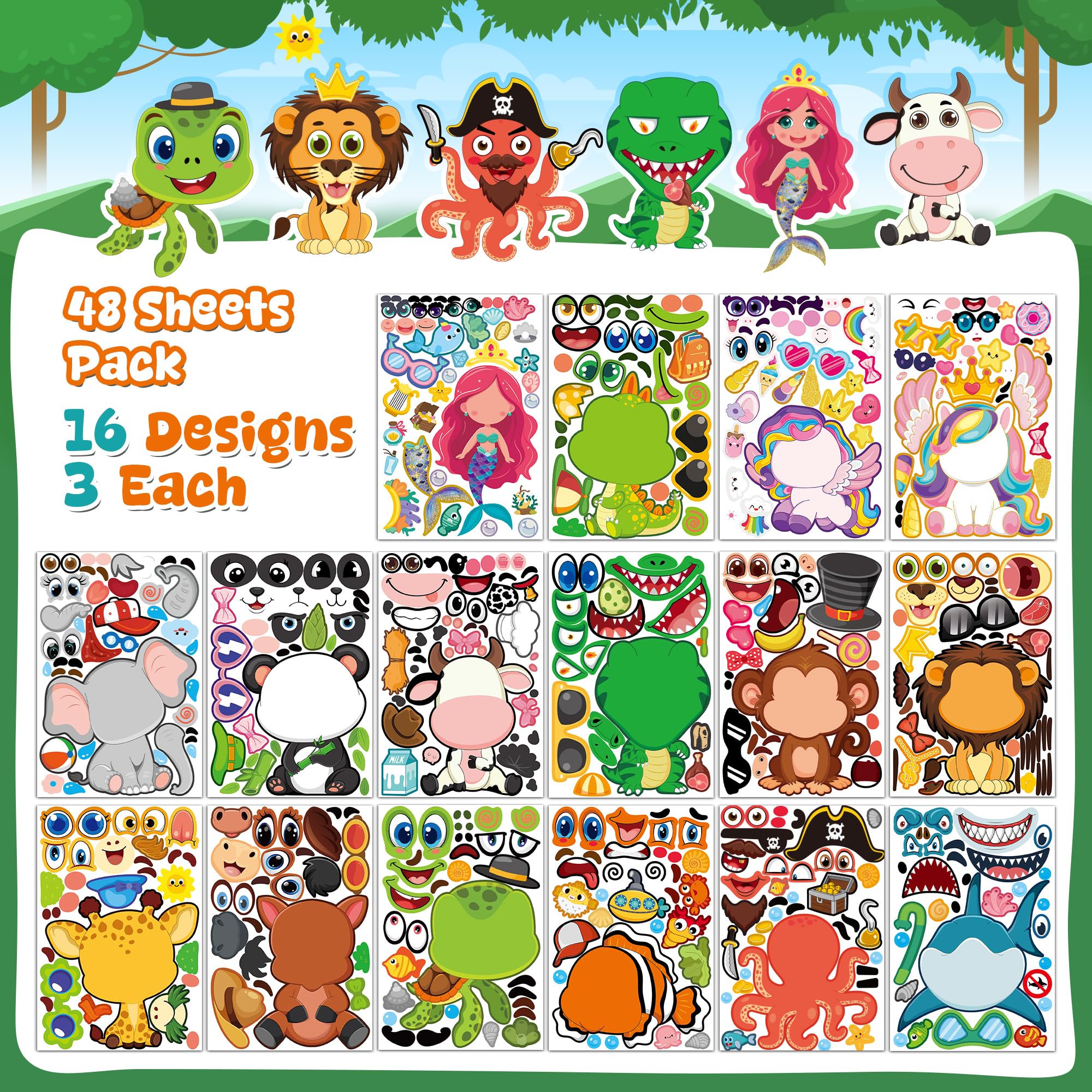 Miss Fantasy ocean stickers waterproof finish for water bottles and art journals.