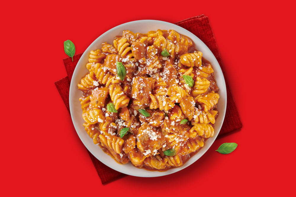 Miss Olive's Lentils & Beef ready meal with hearty portions.