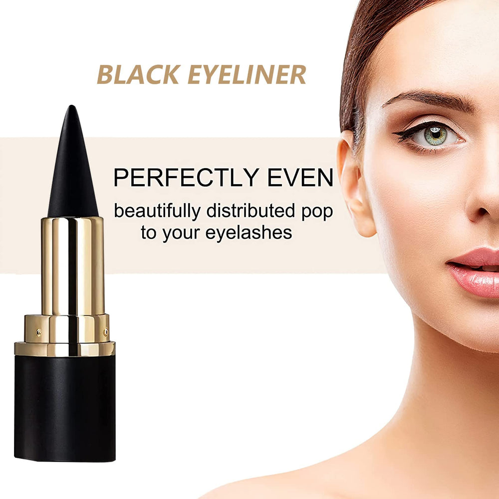 MISS ROSE M gel eyeliner features a soft tip for smooth lines.