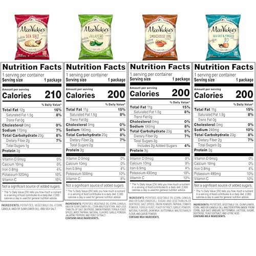 Miss Vickie's Simply Sea Salt kettle chips for a classic, clean taste.