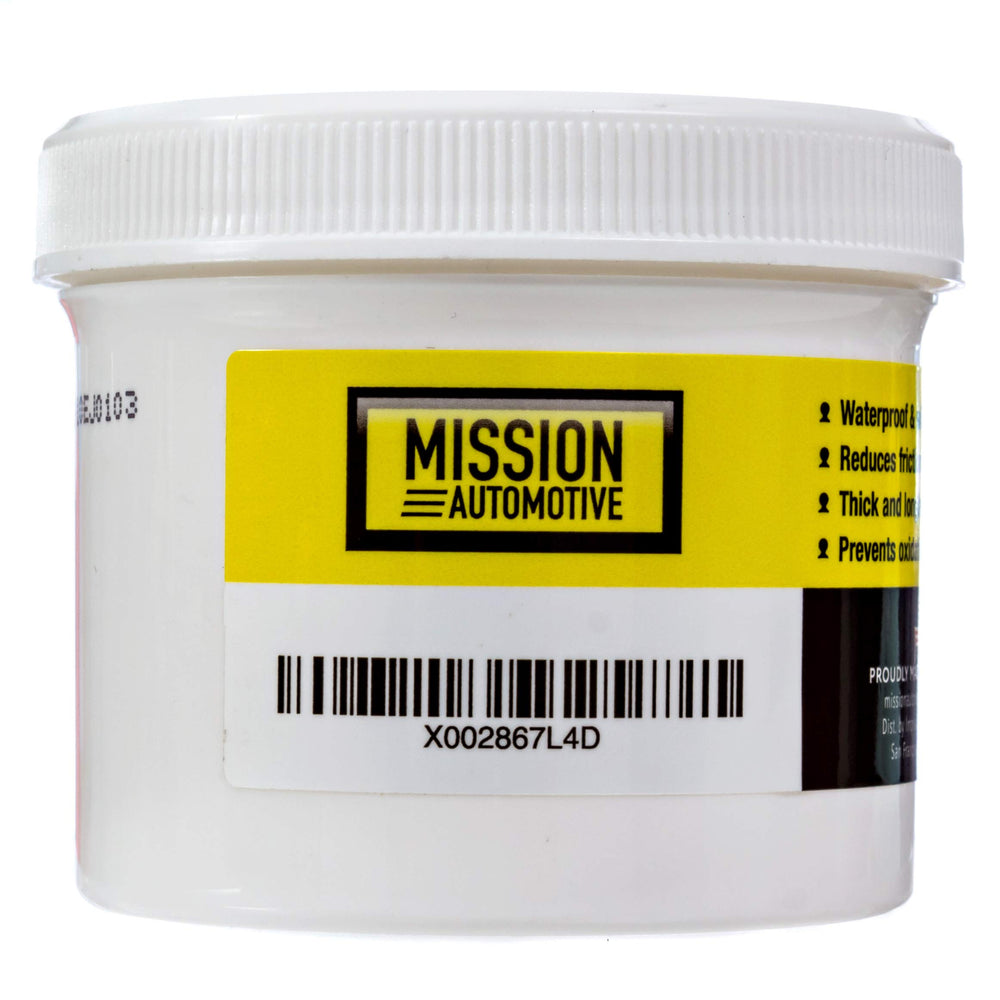 Mission Automotive gooseneck ball grease on heavy-duty mount for quieter towing.